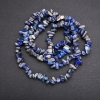 خرز على خيط صوداليت شظايا، قطر 8x4 (+ -) mm + -، طول 80cm