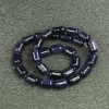 خرزات على خيط أفنتورين الرمل الأزرق ليل القاهرة (مضغوط) برميل، قطر 10x14 mm+-، طول 39 cm+