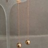 أقراط مسمارية Xuping مطلية بالذهب 18K، القطر 10mm + -، الطول 10cm +